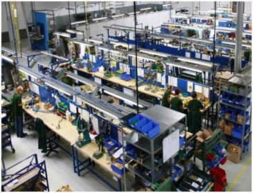 Rys. 25 Widok hal produkcyjnych w nowym zakładzie Harris w Dzierżoniowie