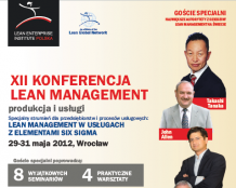 XII Konferencja Lean Management, 29-31 maja 2012 Wrocław